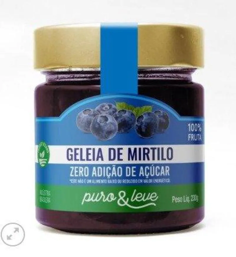 GELEIA PURO E LEVE MIRTILO 230G