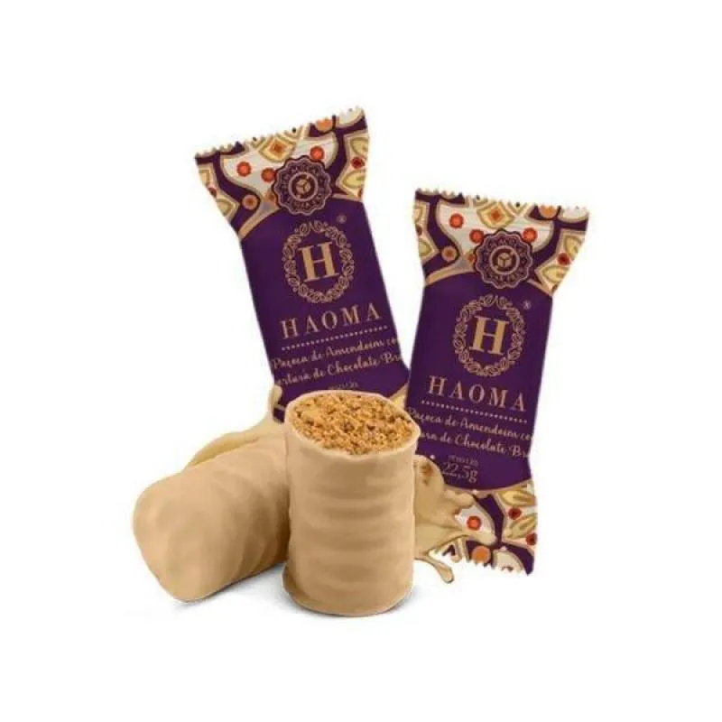 PAçOCA HAOMA COM CHOCOLATE BRANCO 22,5G
