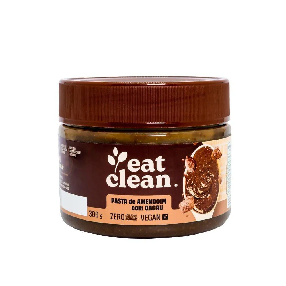 PASTA DE AMENDOIM COM CACAU EAT CLEAN DUX 300G