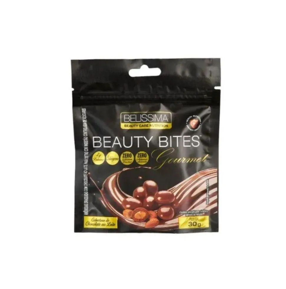 BEAUTY BITES GOURMET (30G) - VENCIMENTO 13/09/2025 - SABOR: CHOCOLATE AO LEITE