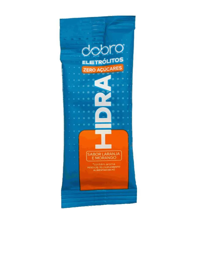 HIDRA ELETROLITOS DOBRO (SACHê 7G) - SABOR: LARANJA E MORANGO