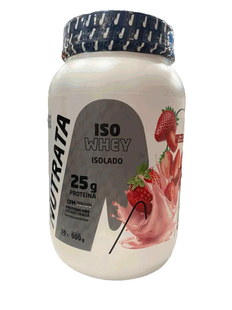ISO WHEY (900G) - SABOR: MORANGO (NOVA EMBALAGEM)