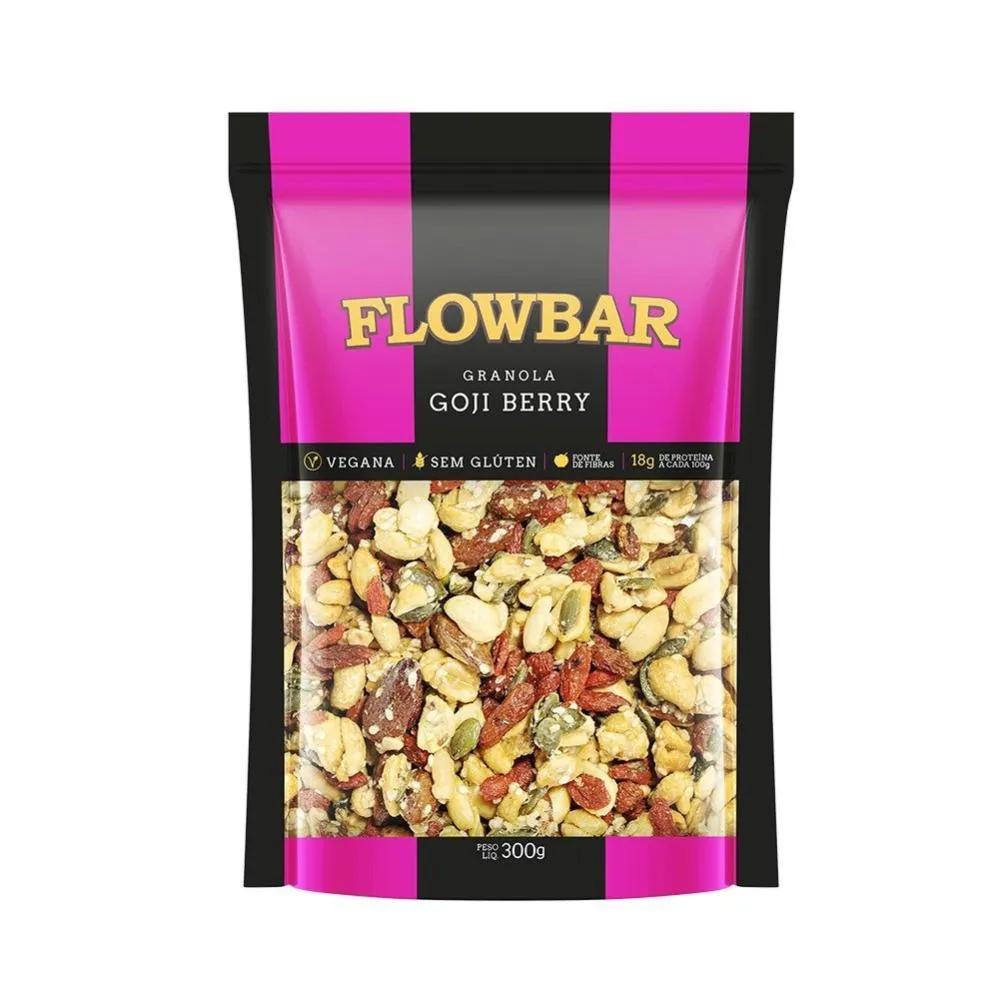 GRANOLA NUTS GOJI BERRY FLOWBAR 300G