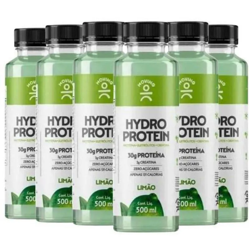 6X ISOTôNICO MOVING HYDRO PROTEIN LIMãO 500ML