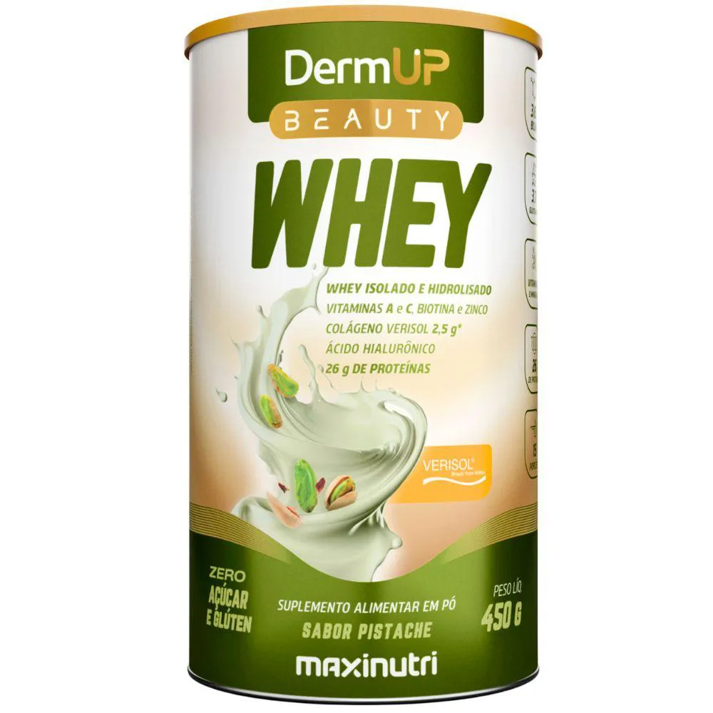 DERMUP BEAUTY WHEY 450G - MAXINUTRI Pistache