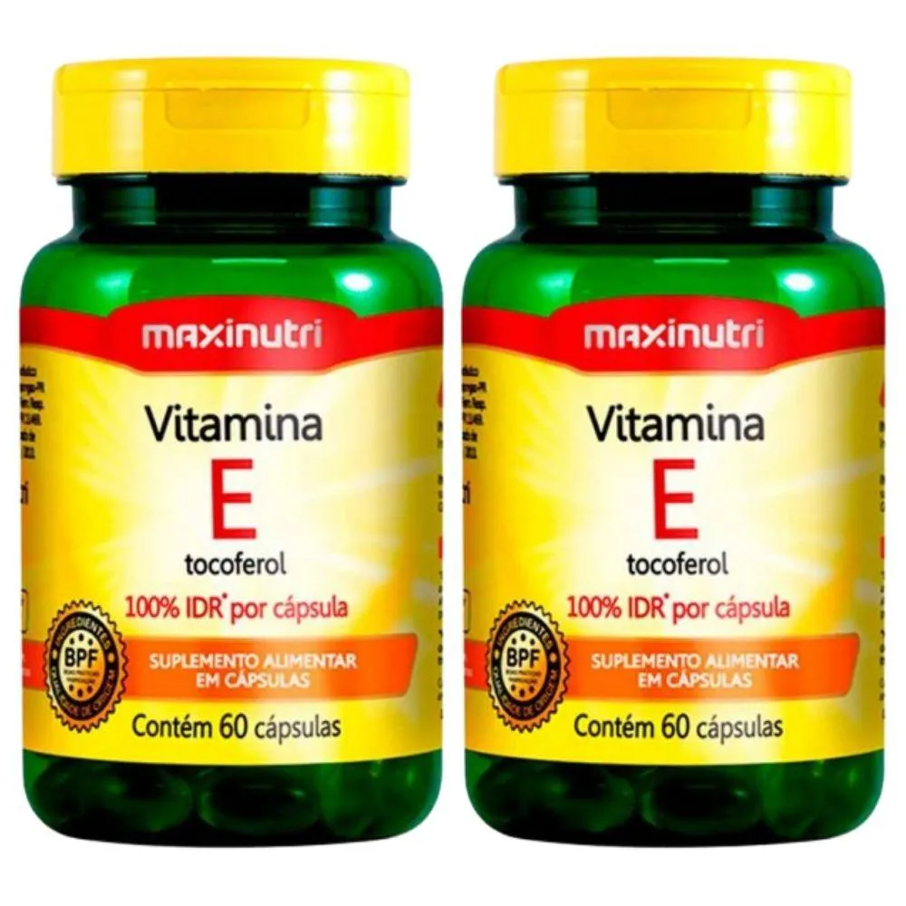 KIT 2X VITAMINA E 100% IDR 60 CáPSULAS - MAXINUTRI