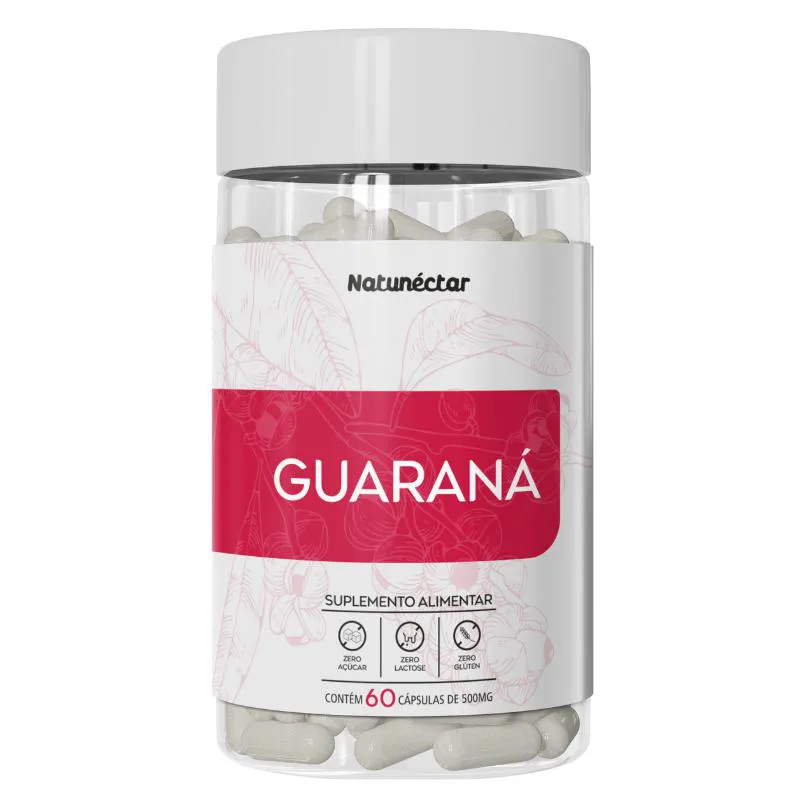 GUARANA SUPLEMENTO ALIMENTAR NATUNECTAR 500MG - 60 CáPSULAS
