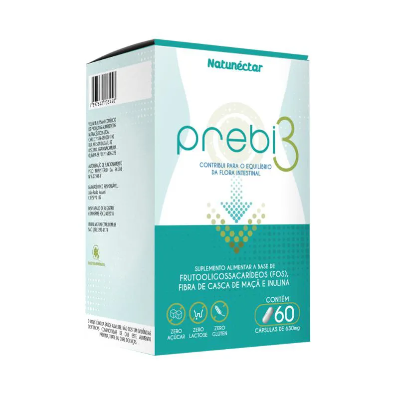 PREBI3 - SUPLEMENTO CONTRIBUI FLORA INTESTINAL  60 CáPSULAS