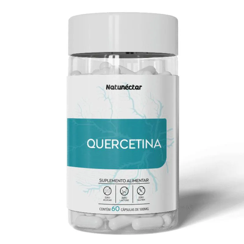 QUERCETINA - FORTALECE SISTEMA IMUNOLOGICO MELHORA SáUDE DA PELE 500MG 60 CáPSULAS