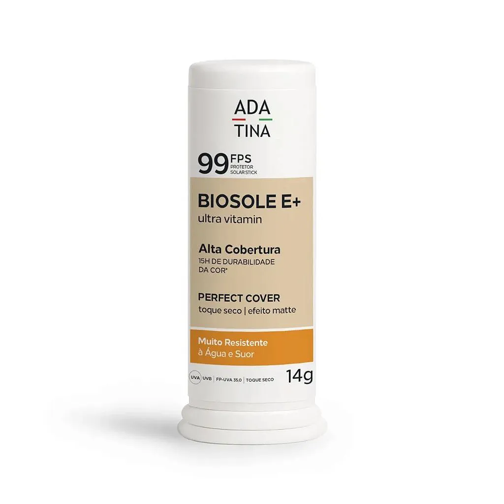 ADA TINA BIOSOLE E+ ULTRA VITAMIN FPS 99 VANIGLIA - PROTETOR SOLAR STICK COM COR 14G