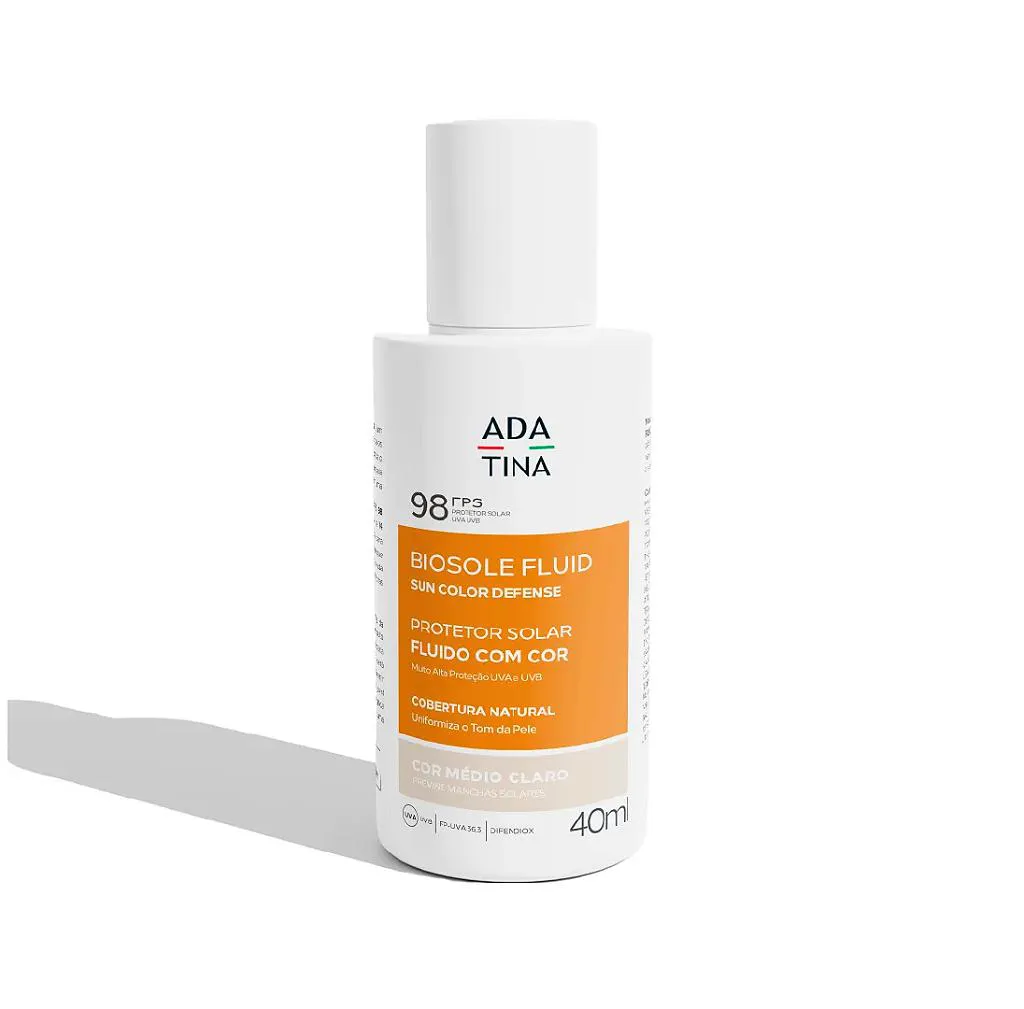 ADA TINA BIOSOLE FLUID FPS 98 MéDIO CLARO - PROTETOR SOLAR 40ML