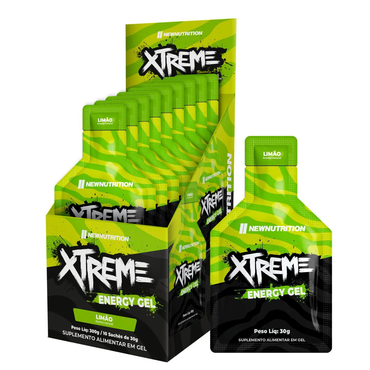CAIXA GEL XTREME SACHE 30G LIMAO - 10UN 300g Limão