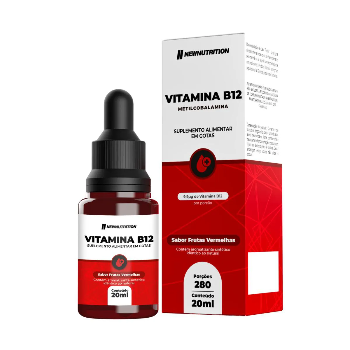VITAMINA B12 20ML FRUTAS VERMELHAS