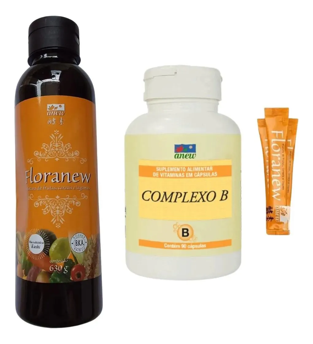 FLORANEW GARRAFA 630G + 01 COMPLEXO B 90 CáPS + 05 SACHê FLORANEW