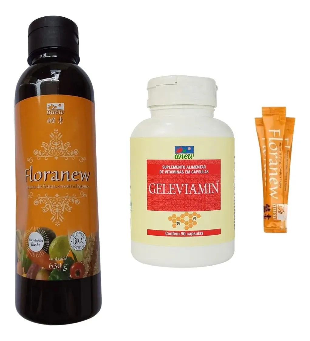 FLORANEW GARRAFA 630G + 01 GELEVIAMIN 90 CáPS + 05 SACHê FLORANEW