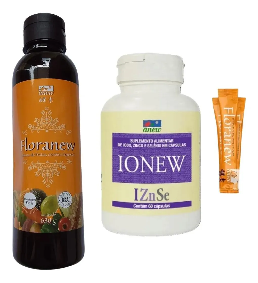 FLORANEW GARRAFA 630G + 01 IONEW 60 CáPS + 05 SACHê FLORANEW