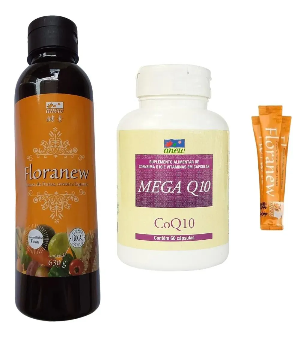 FLORANEW GARRAFA 630G + 01 MEGA Q10 60 CáPS + 05 SACHê FLORANEW
