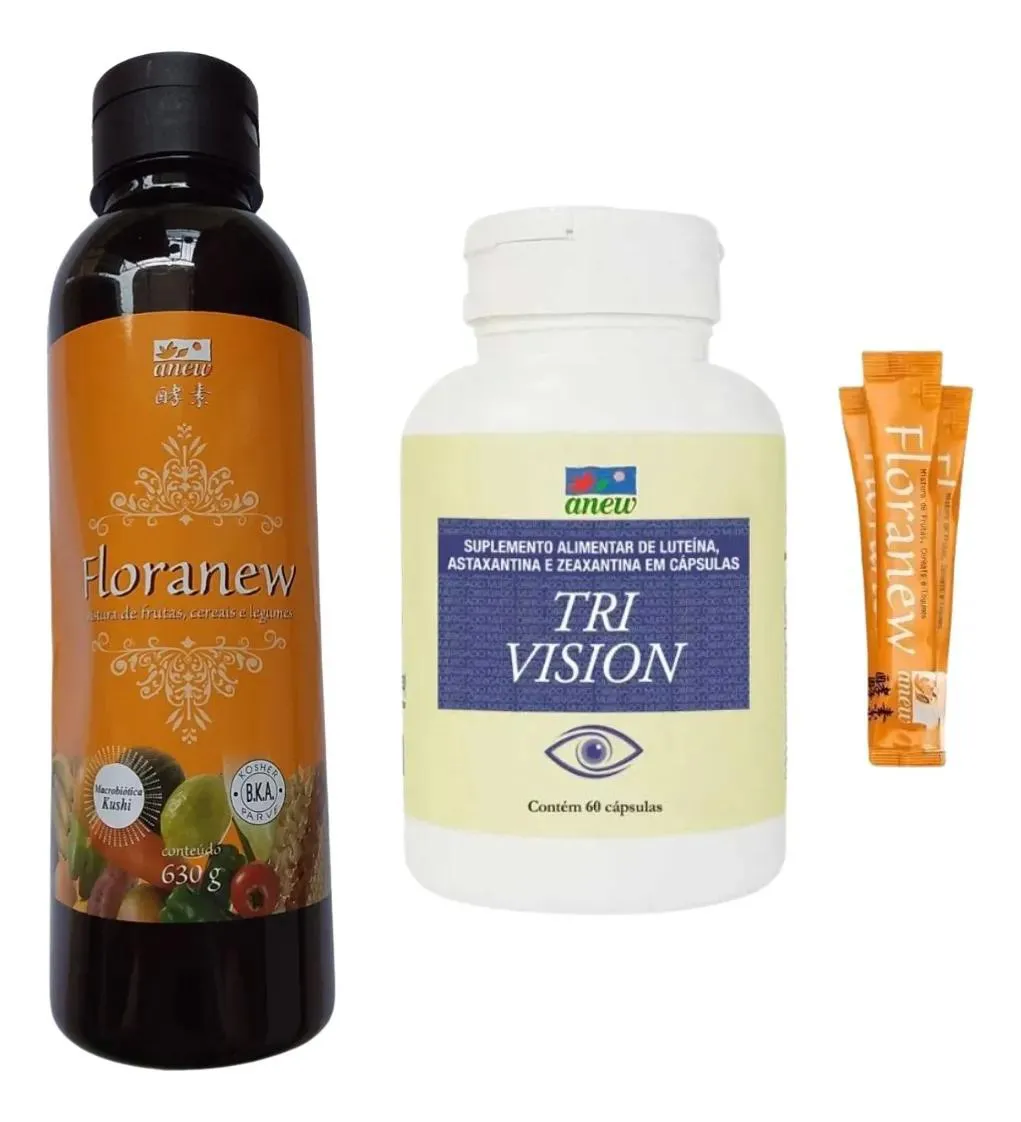 FLORANEW GARRAFA 630G + 01 TRI VISION 60 CáPS + 05 SACHê FLORANEW