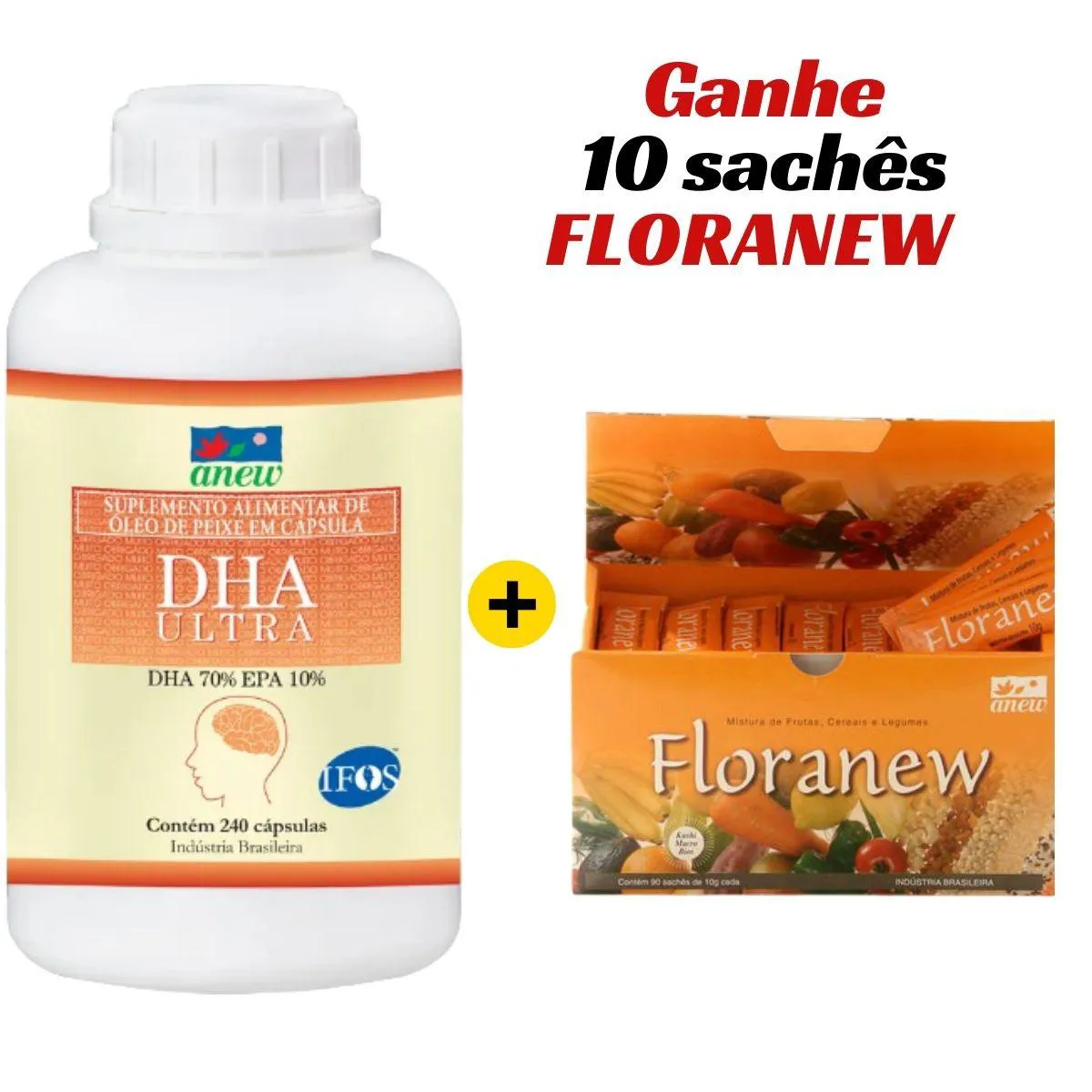KIT DHA ULTRA ANEW 240 CáPS + FLORANEW 90 SACHêS + 10 SACHêS