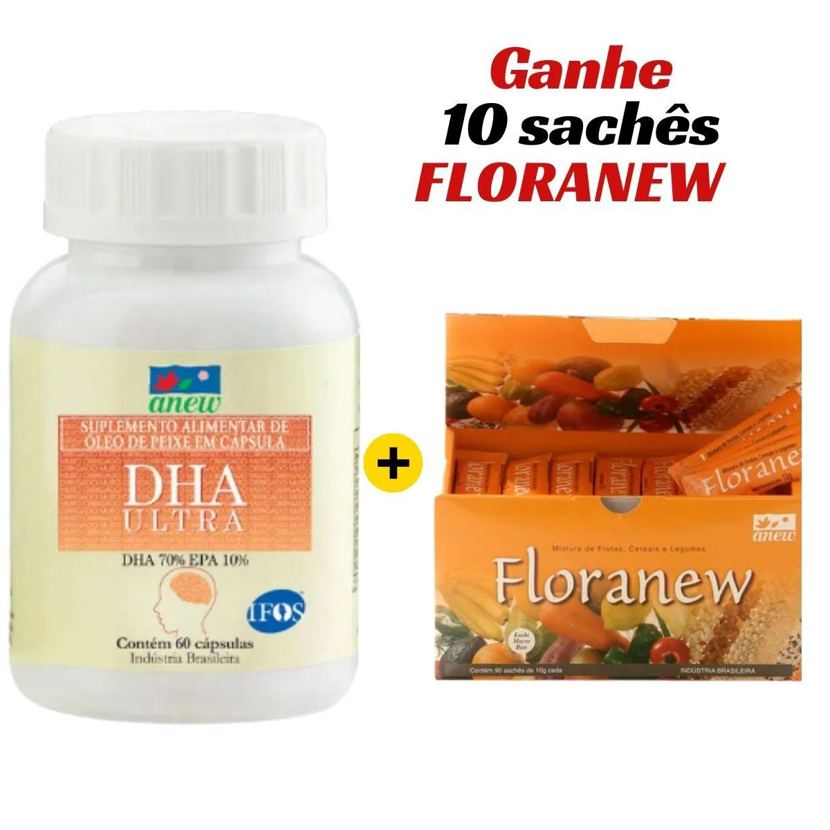 KIT DHA ULTRA ANEW 60 CáPS + FLORANEW 90 SACHêS + 10 SACHêS