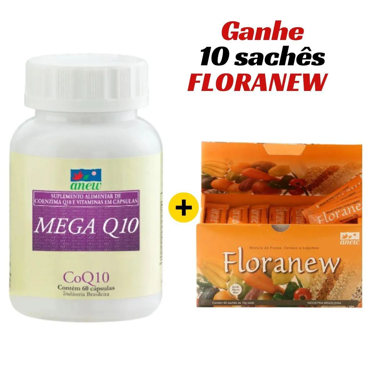 KIT MEGA Q10 ANEW 60 CáPS + FLORANEW 90 SACHêS + 10 SACHêS