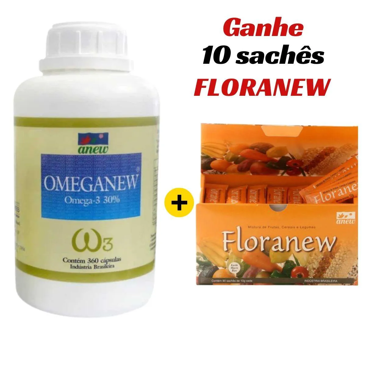 KIT OMEGANEW 360 CáPS + FLORANEW 90 SACHêS + 10 SACHêS