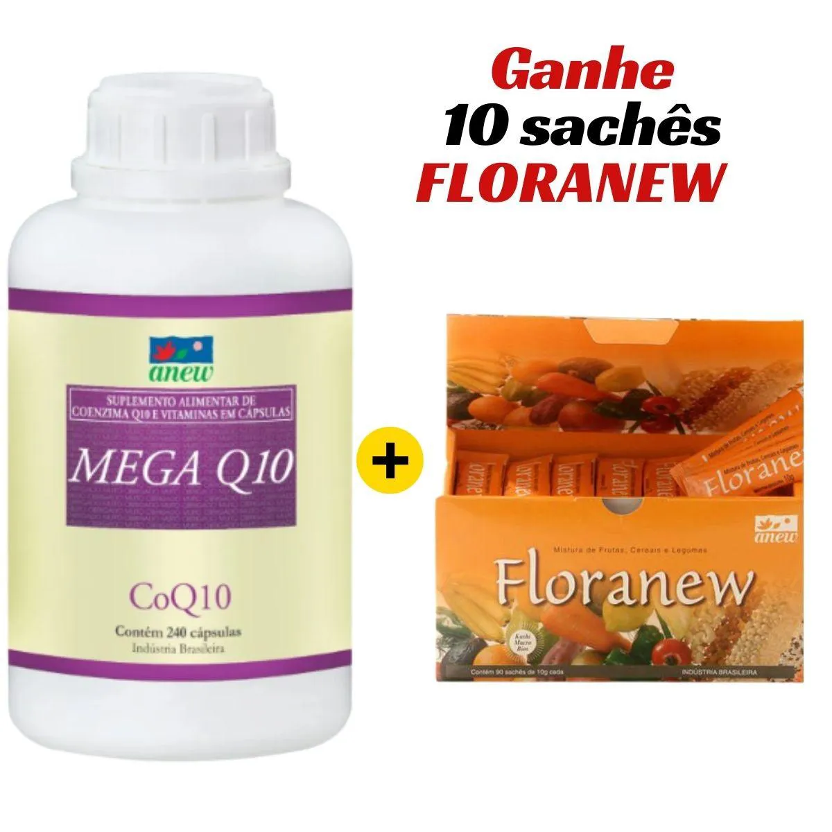 KIT MEGA Q10 ANEW 240 CáPS + FLORANEW 90 SACHêS + 10 SACHêS