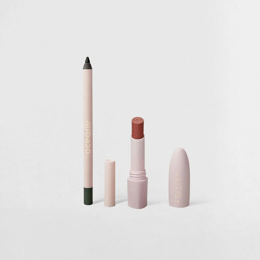 KIT LáPIS PARA OLHOS VERDE + BATOM NUDE OCéANE EDITION (2 PRODUTOS)