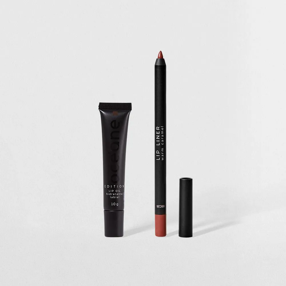 KIT LIP OIL COCOA + LáPIS LABIAL MARROM OCéANE EDITION (2 PRODUTOS)