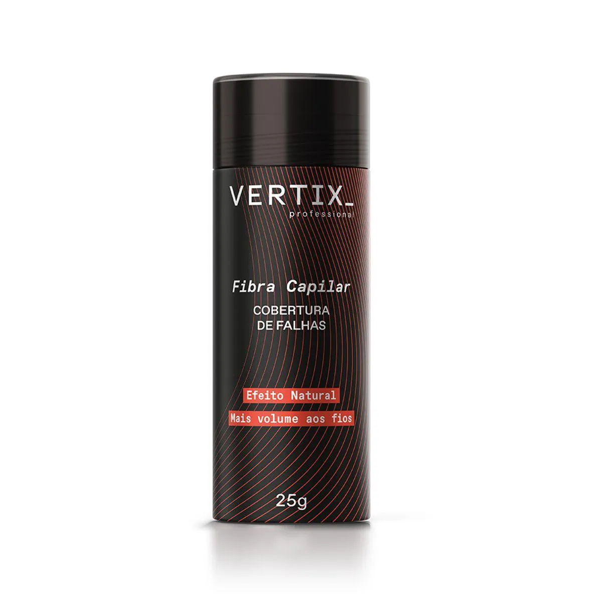 FIBRA CAPILAR PARA CABELOS CASTANHO ESCURO 25G - VERTIX