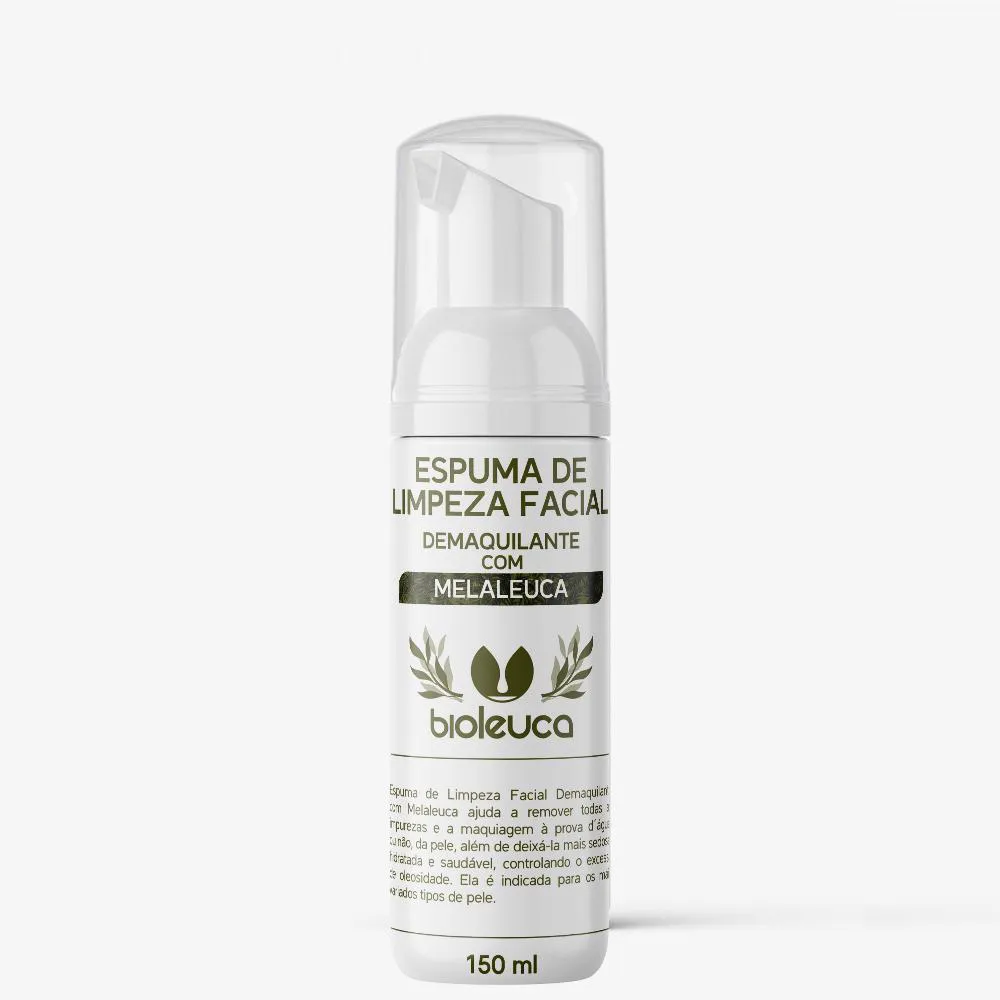 ESPUMA DE LIMPEZA FACIAL DEMAQUILANTE 150ML - BIOLEUCA