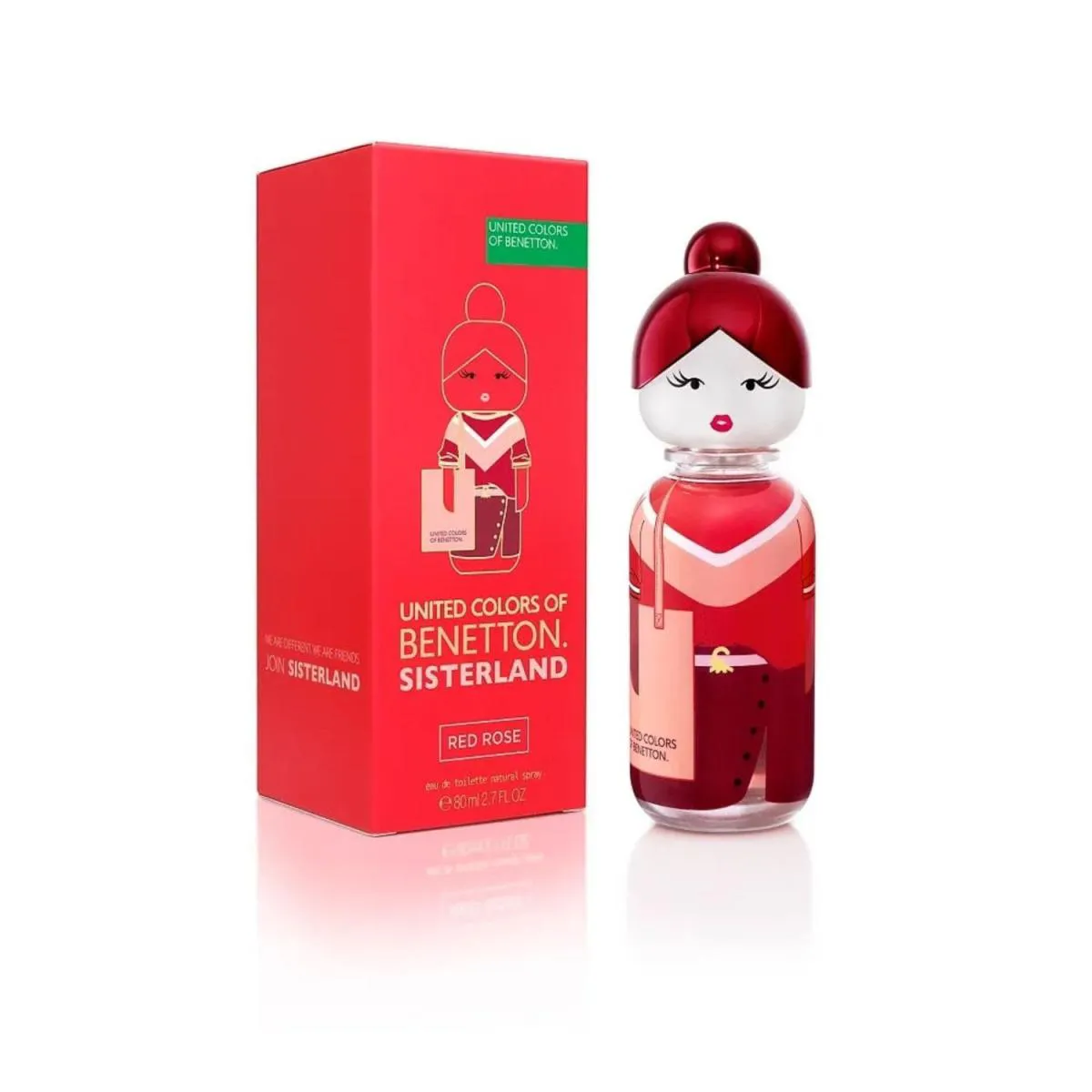 BENETTON SISTERLAND RED ROSE FEMININO EDT 80ML