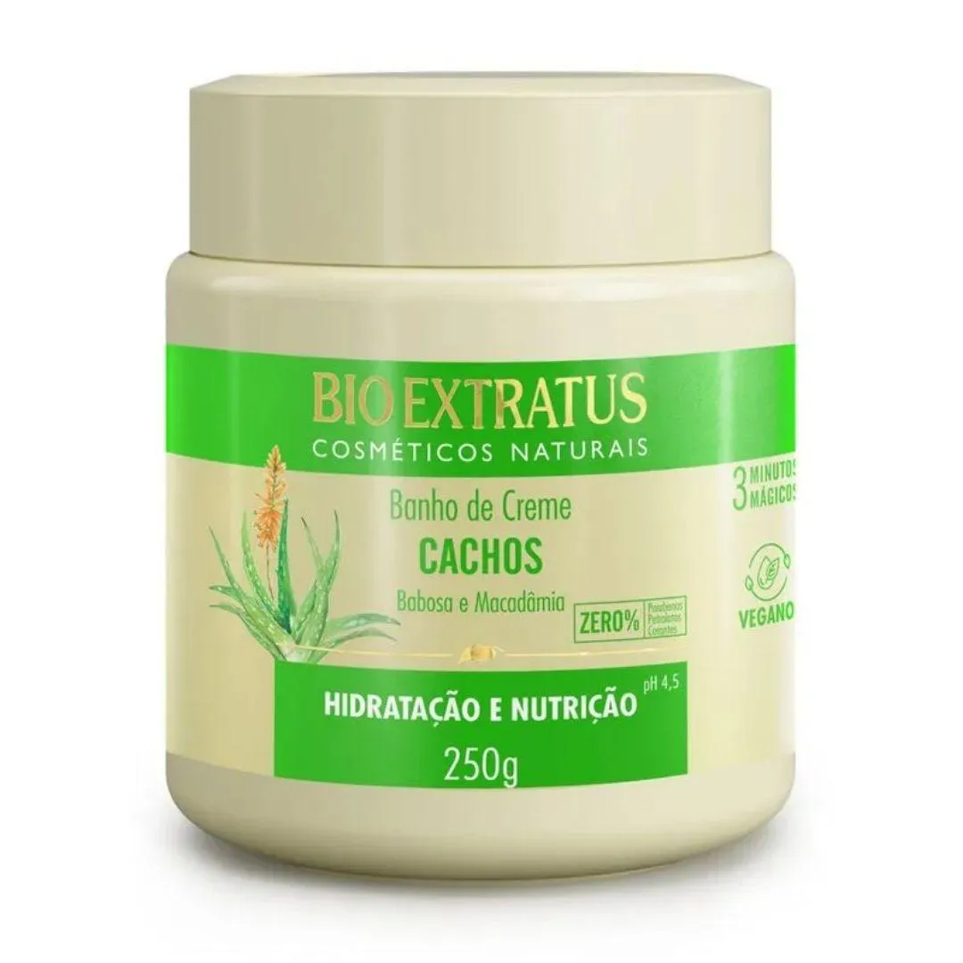 BANHO DE CREME BIO  EXTRATUS CACHOS 250G