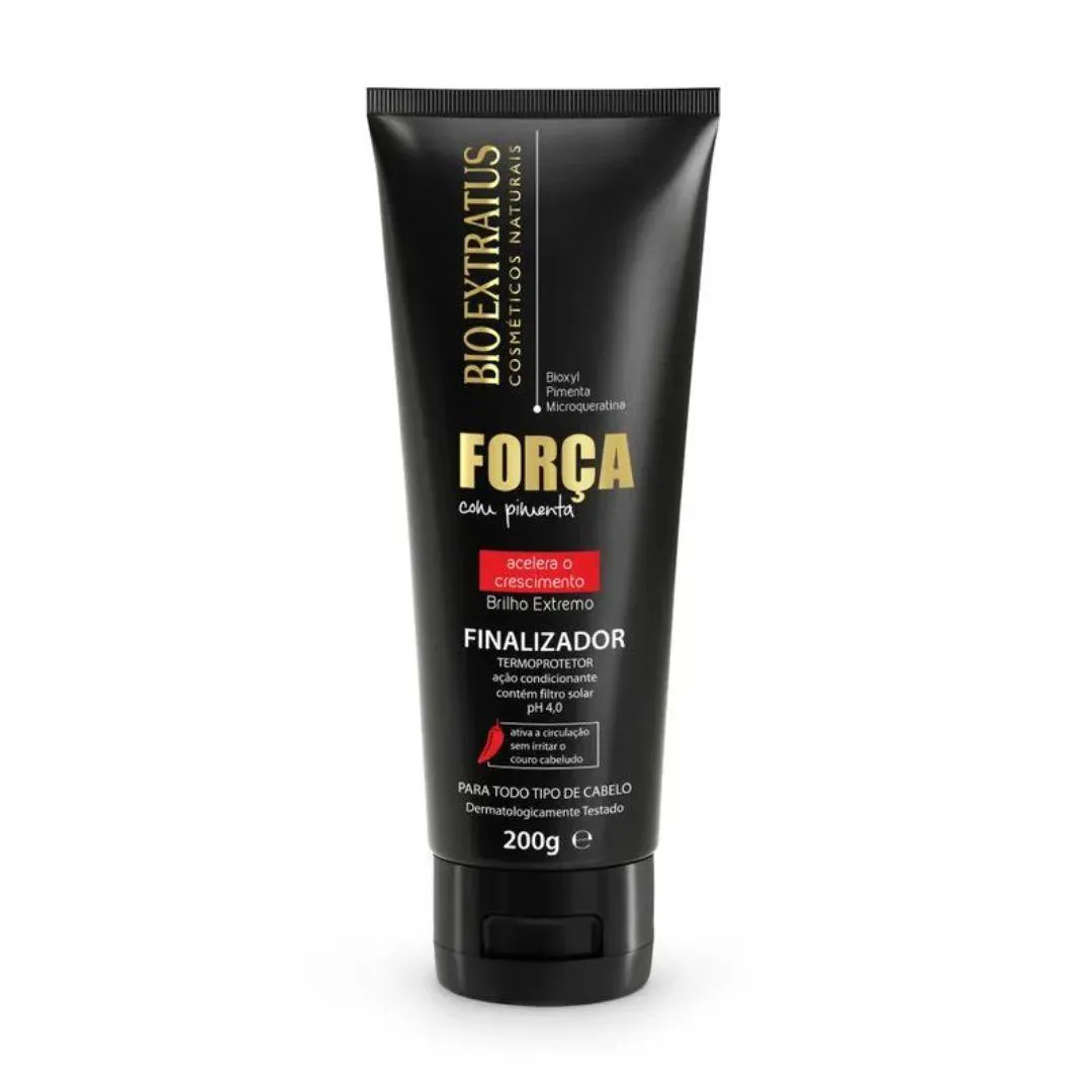 FINALIZADOR BIO EXTRATUS FORçA E PIMENTA PROTEçãO TéRMICA BRILHO 200G
