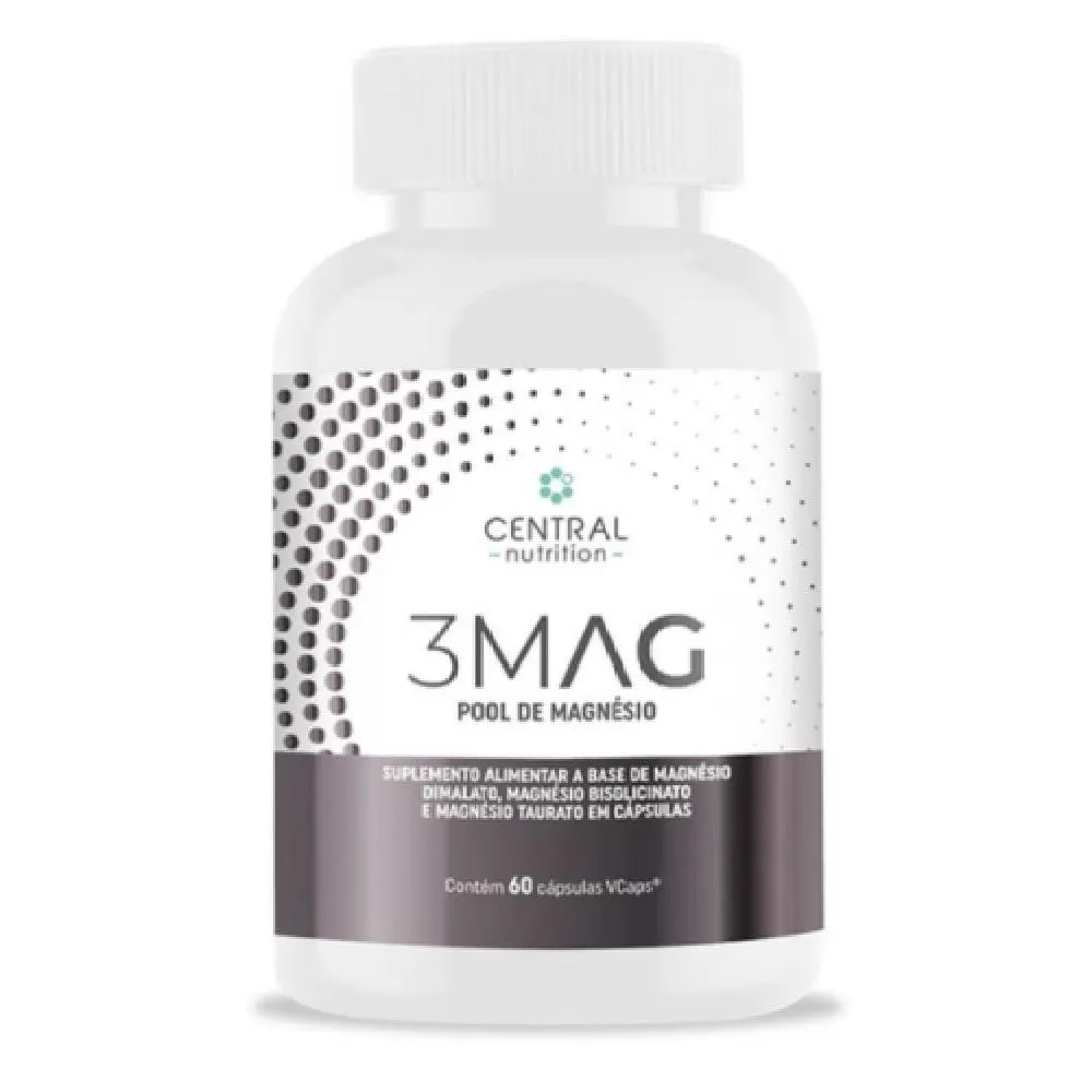 3 MAG POOL DE MAGNéSIO 90 CáPSULAS CENTRAL NUTRITION Natural