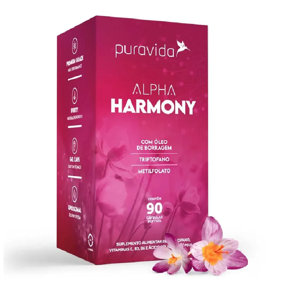 ALPHA HARMONY SUPLEMENTO PARA MULHERES 90 CAPS - PURA VIDA Natural