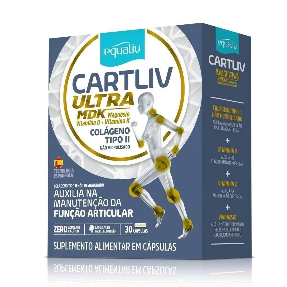 CARTLIV ULTRA MDK COLáGENO TIPO 2 30 CáPSULAS EQUALIV Natural
