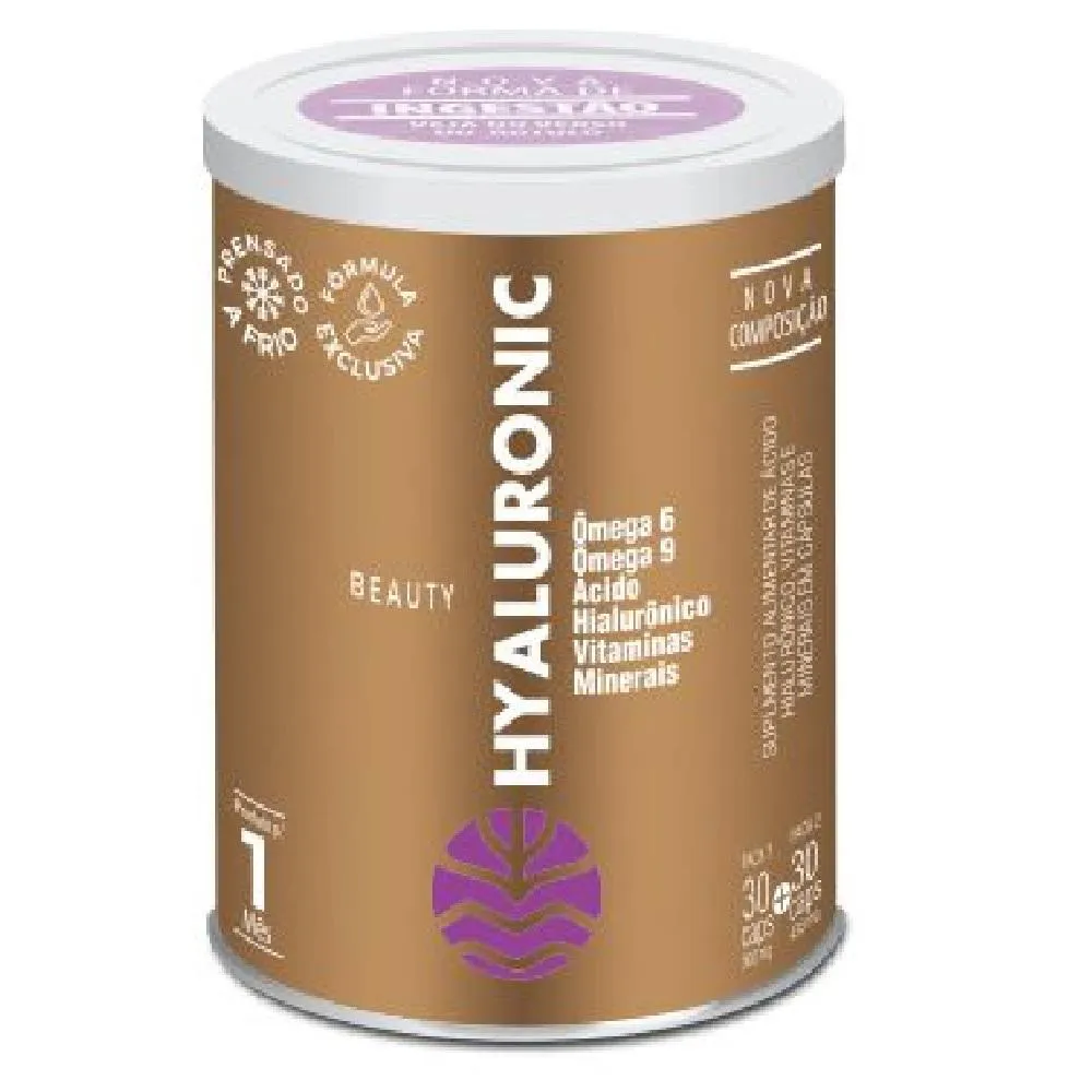 BEAUTY HIALURONIC 430MG BELEZA PARA PELE 30 CáPS VITAL ATMAN Natural