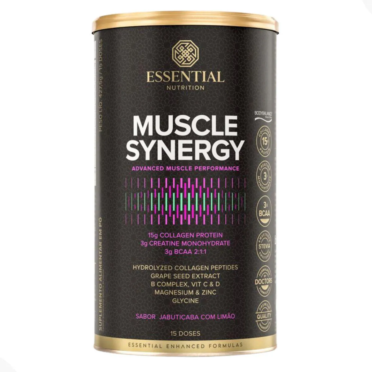 BODY COLLAGEN PROTEIN 454G ESSENTIAL NUTRITION Jabuticaba E Limão