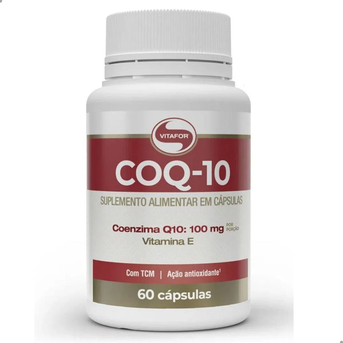 COENZIMA Q10 COQ10 100MG POR PORçãO 60 CAPSULAS VITAFOR Natural