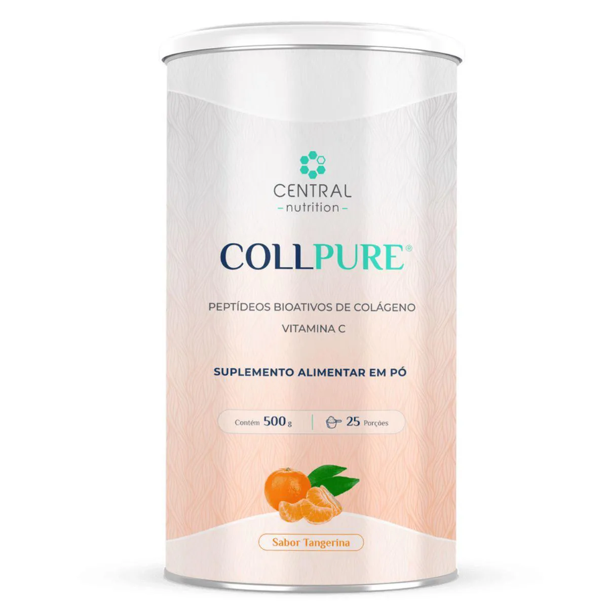 COLáGENO PROTEICO COLLPURE 500G - CENTRAL NUTRITION Tangerina