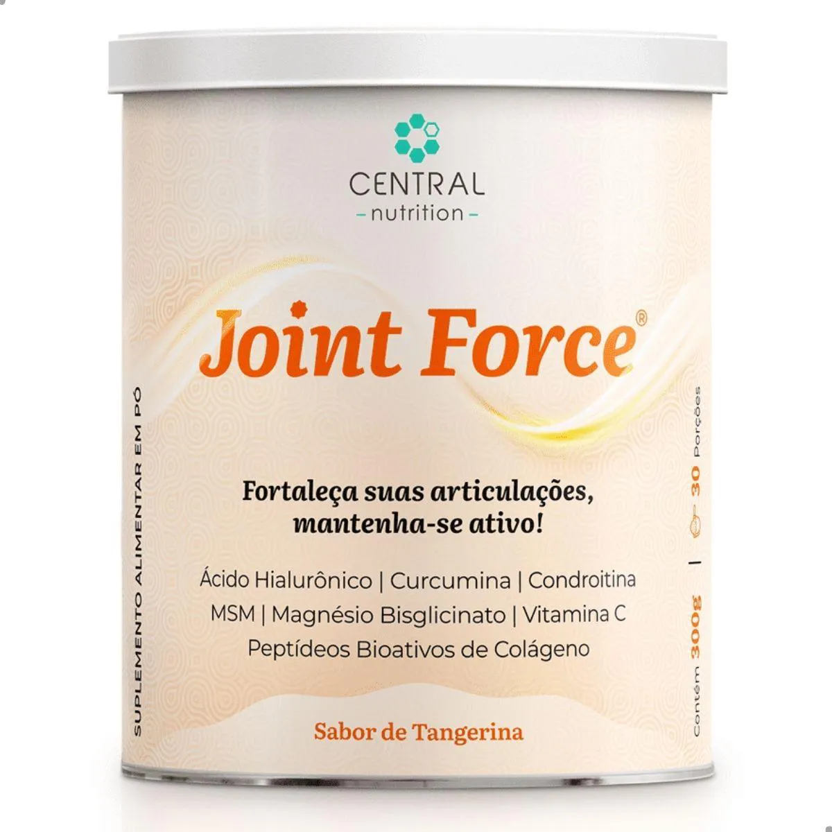 COLáGENO TIPO 2 + HIALURôNICO 300G CENTRAL Tangerina
