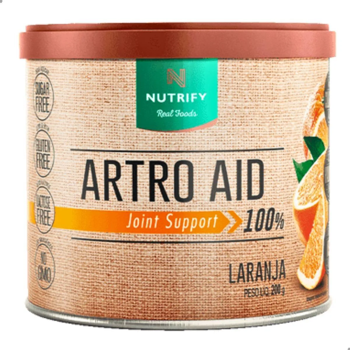 COLáGENO TIPO 2 ARTRO AID 100% JOINT 200G NUTRIFY Laranja