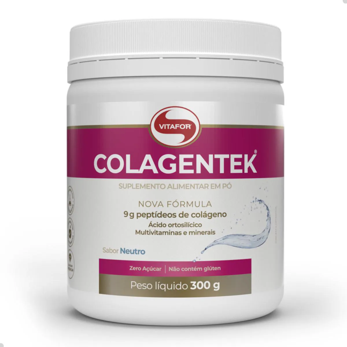 COLAGENTEK COLáGENO PELE CABELO E UNHA 300G VITAFOR Neutro