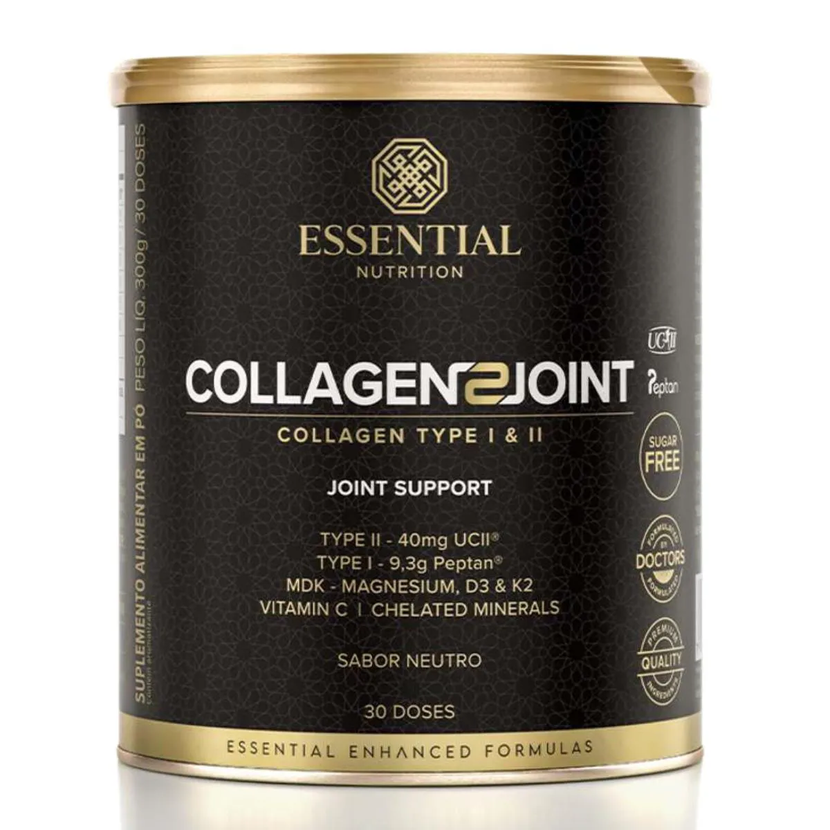 COLLAGEN 2 JOINT ARTICULAçõES LATA 300G ESSENTIAL NUTRITION Neutro