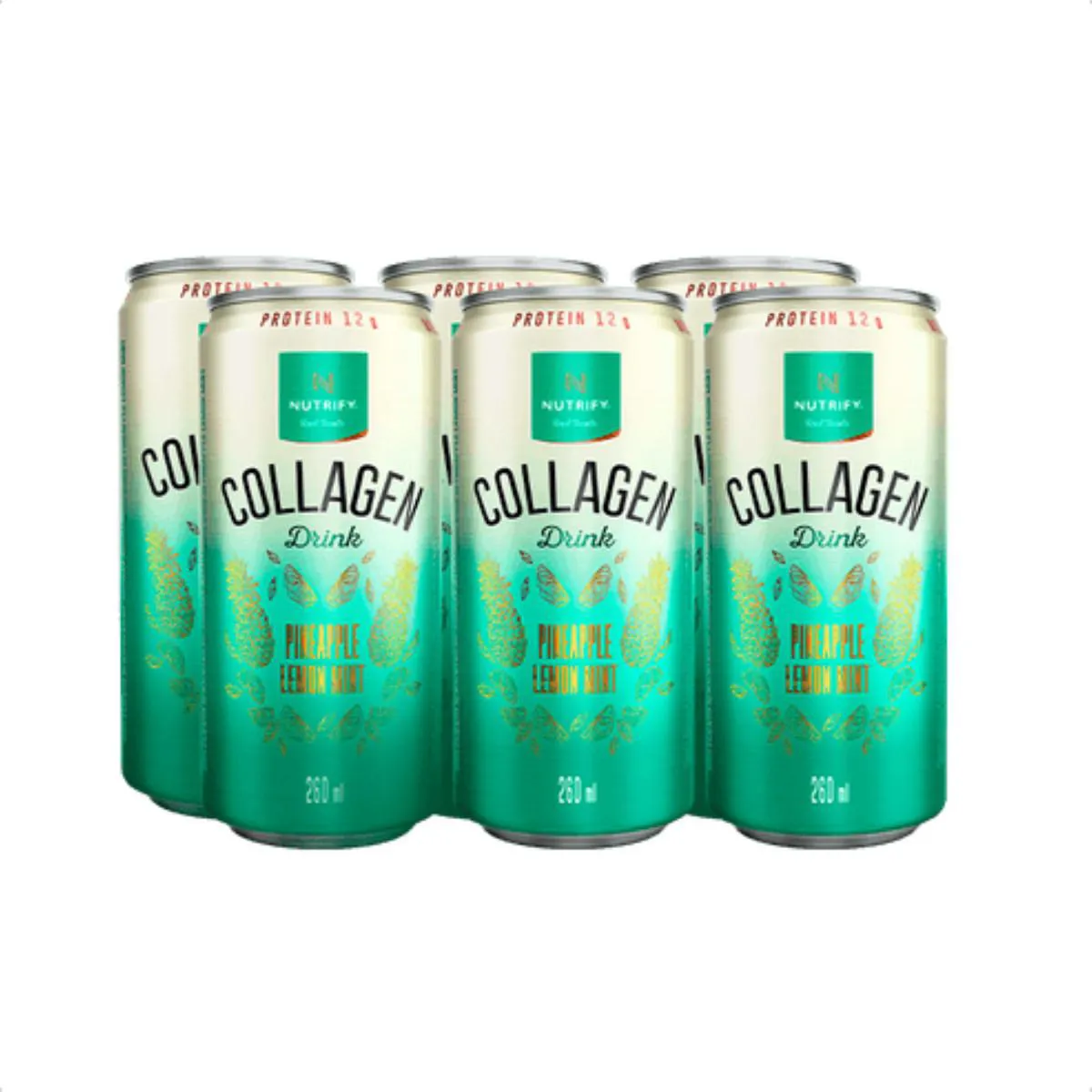 COLLAGEN DRINK VERISOL LATA 260ML PACK 6UN NUTRIFY Limão