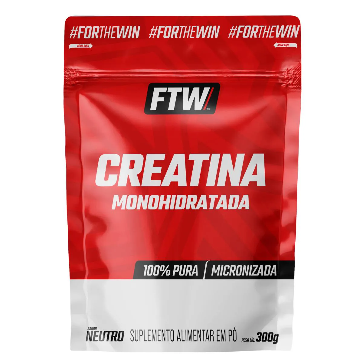 CREATINA MONOHIDRATADA 100% PURA REFIL 300G - FTW