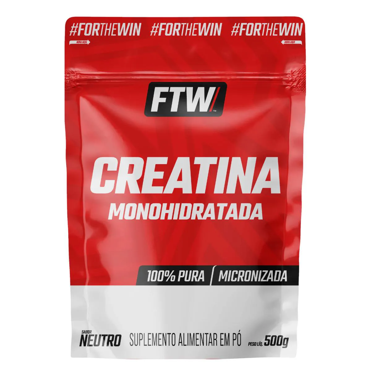 CREATINA MONOHIDRATADA 100% PURA REFIL 500G - FTW