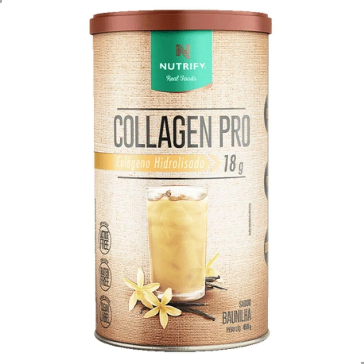 COLLAGEN PRO HIDROLISADO BODY BALANCE 450G NUTRIFY Baunilha