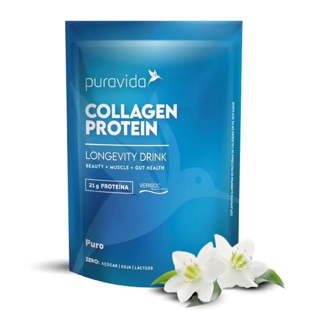 COLLAGEN PROTEIN VERISOL 450G PEPTíDEOS BIOATIVOS PURA VIDA SEM Sabor